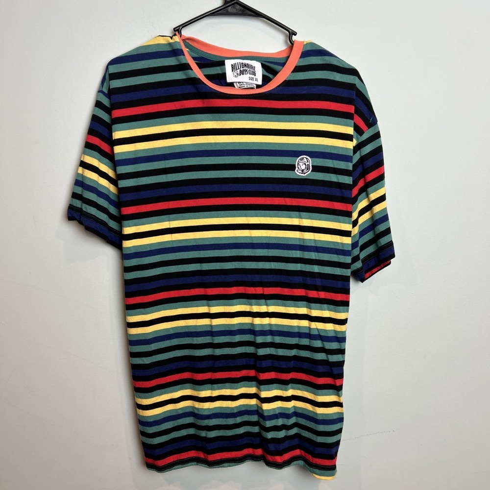 Billionaire Boys Club Striped T Shirt Astro Multicolor Streetwear Size L